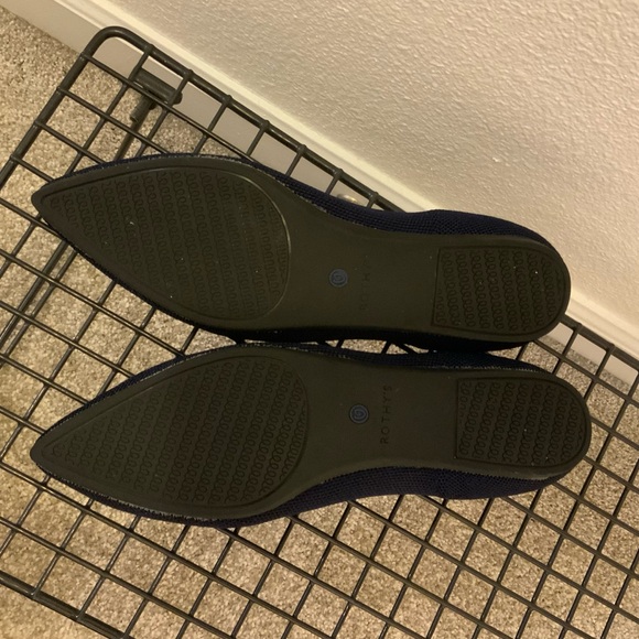 Rothy’s navy blue The Point flats - Picture 4 of 6